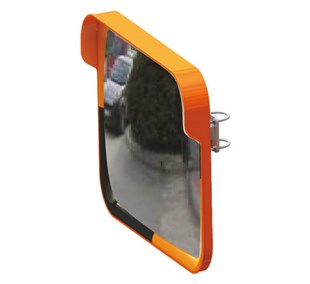 Trafik Güvenlik Aynası 60 x 80 cm Sarı-Siyah, Tümsek Ayna, Otopark Aynası